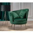 Zielony fotel wypoczynkowy Varcon glamour