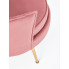 Różowy fotel tapicerowany Varcon