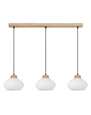 Lampa wisząca nad stół na drewnianej listwie - A44-Cevita w sklepie Edinos.pl
