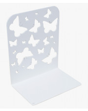 Biała podpórka na książki z dekorem - Tarly 6X