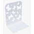 Biała podpórka na książki z dekorem w motyle - Tarly 6X