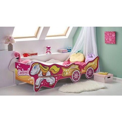 Zdjęcie regulowane łóżko dla dziewczynki różowe Fifi - sklep Edinos.pl