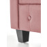 Różowy pikowany fotel Vismos 3X