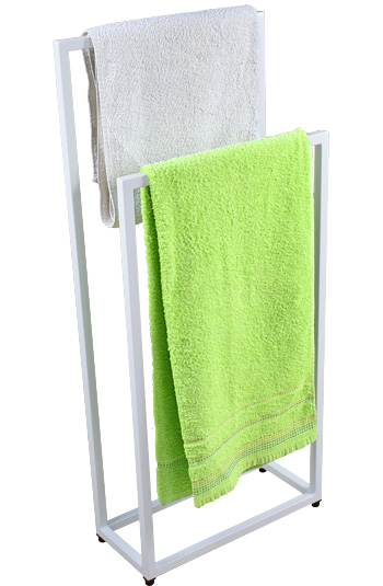 Metalowy stojak na ręcznik Sarsa 3X 45 cm biały