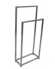 Srebrny stojak na ręczniki 45 cm - Sarsa 3X  w sklepie Edinos.pl