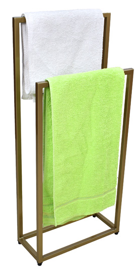 Metalowy stojak na ręcznik Sarsa 3X 45 cm złoty