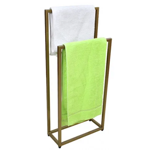 Wizualizacja złotego stojaka Sarsa 3X 45 cm