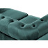 Zielona pikowana sofa welurowa Vismos 4X