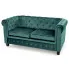 Zielona pikowana sofa w stylu Chesterfield  - Vismos 4X