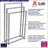 Metalowy stojak łazienkowy Kardik 4X 60 cm szary