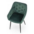 Zielone pikowane krzesło Deviso