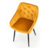 Welurowe żółte krzesło Deviso