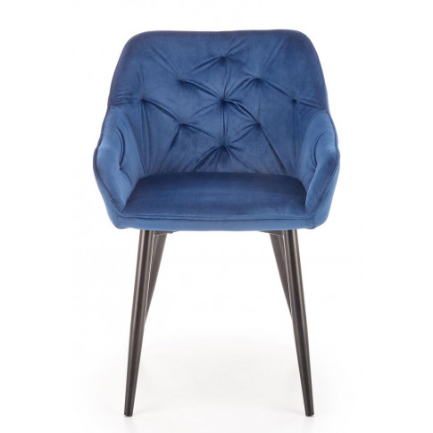 Nowoczesne niebieskie krzesło Deviso