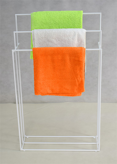 Metalowy stojak na ręcznikPoliks biały