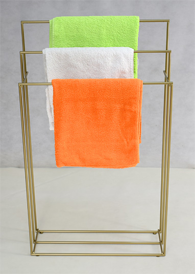 Metalowy stojak na ręcznikPoliks złoty