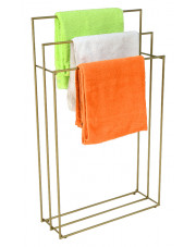 Złoty druciany stojak na ręczniki w stylu glamur - Lorgin