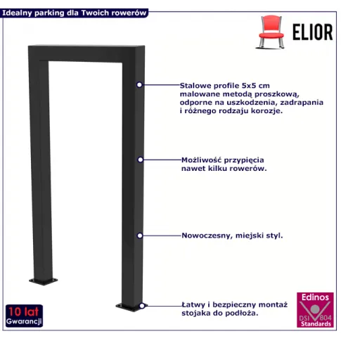 Miejski stojak na rowery Enos