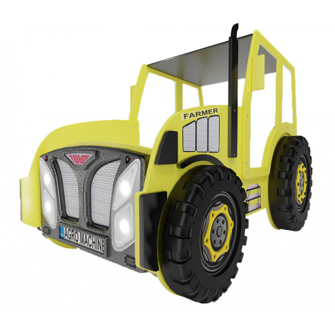 Żółte łóżko traktor Tarko