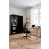 Czarna szafa na dokumenty na klucz Thof