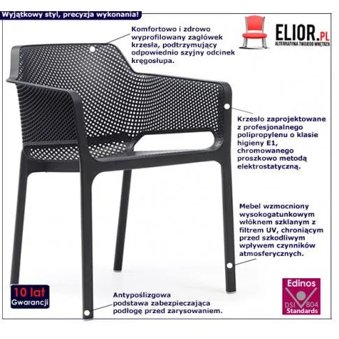 Fotografia Krzesło Kerini - czarne z kategorii Kuchnia i jadalnia