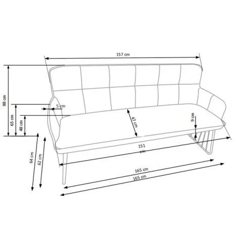 Szczegółowe zdjęcie nr 6 produktu Sofa Rosette - beżowa