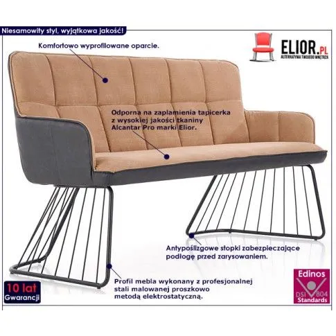 Fotografia Sofa Rosette - beżowa z kategorii Kanapy i sofy