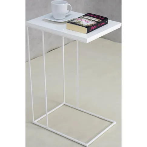 Wizualizacja białego stolika bocznego Texti 3X