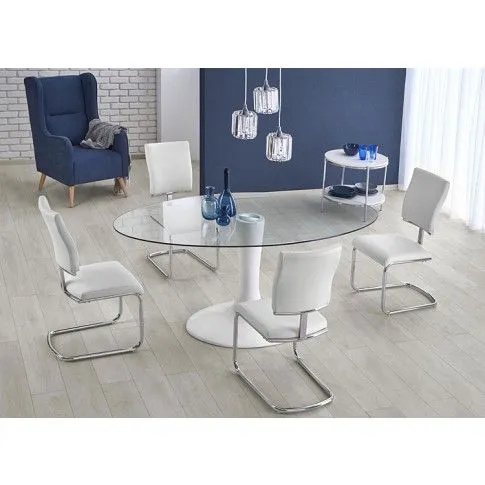 Szczegółowe zdjęcie nr 5 produktu Krzesło Vonid - białe