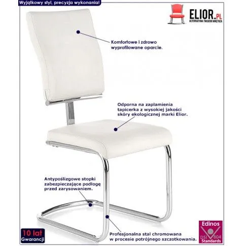 Fotografia Krzesło Vonid - białe z kategorii Krzesła