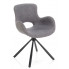 Szare nowoczesne krzesło tapicerowane - Rafisto