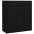 Czarna szafka biurowa z szufladami - Umiva
