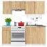 Zestaw szafek kuchennych dąb sonoma Napolo