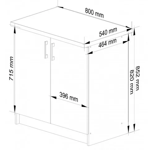 Szafka kuchenna dolna Bolivia 4X 80