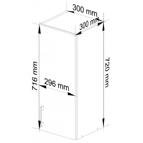 Wymiary szafki kuchennej Bolivia 12X