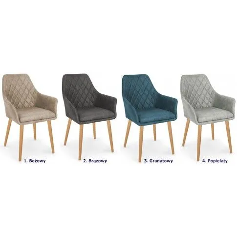 Zdjęcie brązowe krzesło pikowane do stołu, biurka Xurof | Edinos.pl