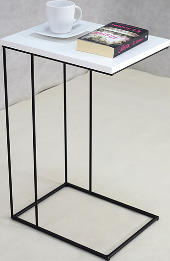 Wizualizacja stolika pomocniczego Martix 5X biały+czarny