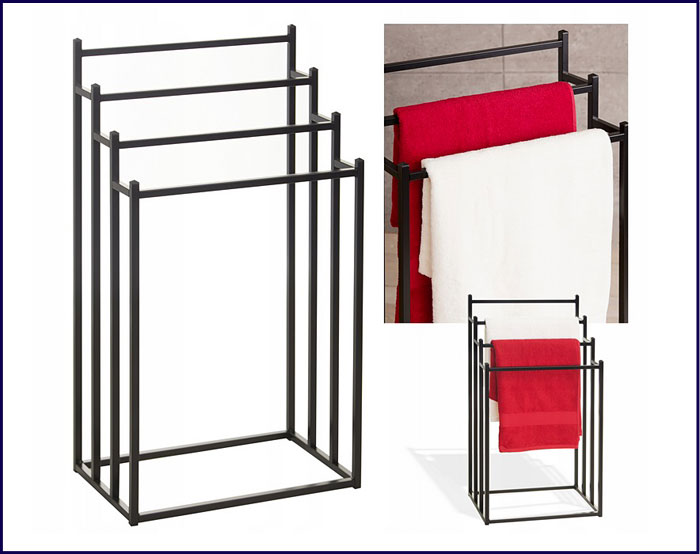 Nowoczesny stojak łazienkowy na ręczniki Piccolo