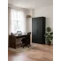 Antracytowa zamykana szafa do biura Onyx