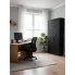 Czarna nowoczesna szafa biurowa na klucz Onyx