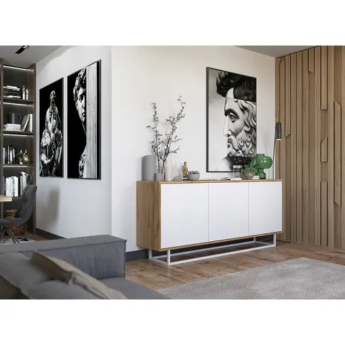 Aranżacja z białą komodą Foxton 3X