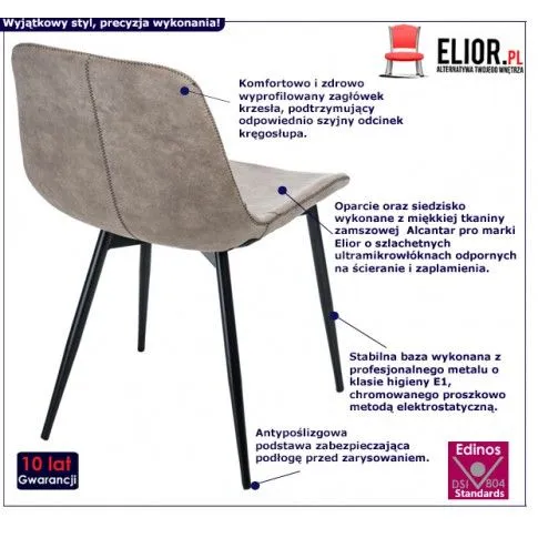 Fotografia Krzesło Divine - beżowe z kategorii Kuchnia i jadalnia