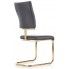 Zdjęcie czarne krzesło w stylu glamour Doran - sklep Edinos.pl