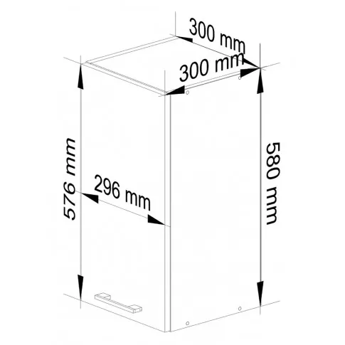 wymiary szafki kuchennej Tereza 4X 30