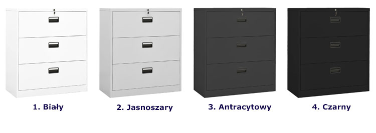 Biurowa szafka na dokumenty zamykana na klucz Zelda 4X