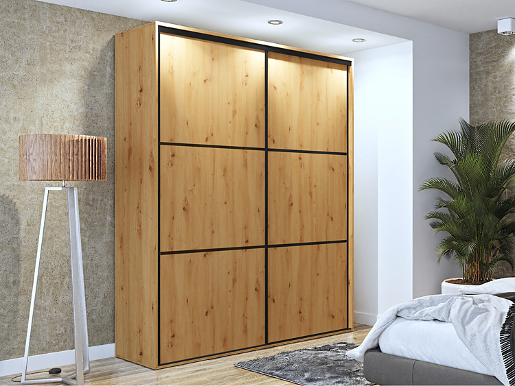 Aranżacja z wykorzystaniem szafy przesuwnej Estori 2X