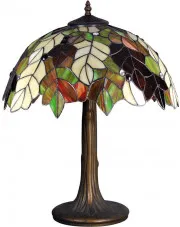 Lampa stołowa z witrażowym kloszem - S992-Vastra w sklepie Edinos.pl