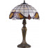 Brązowa lampa stołowa z dekoracyjnym kloszem S996-Vanta