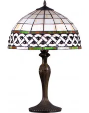 Lampka stołowa witrażowa w stylu retro - S999-Mafira w sklepie Edinos.pl