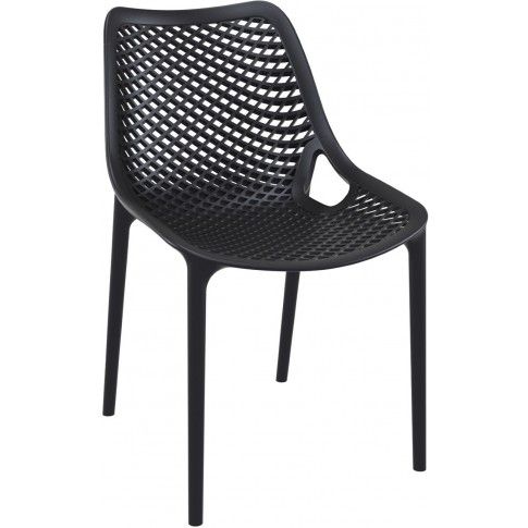 Zdjęcie produktu Krzesło ażurowe Lofti - czarne.