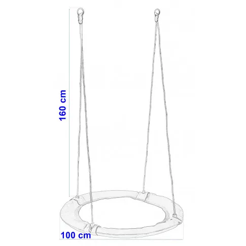 Wymiary huśtawki ogrodowej Zixo
